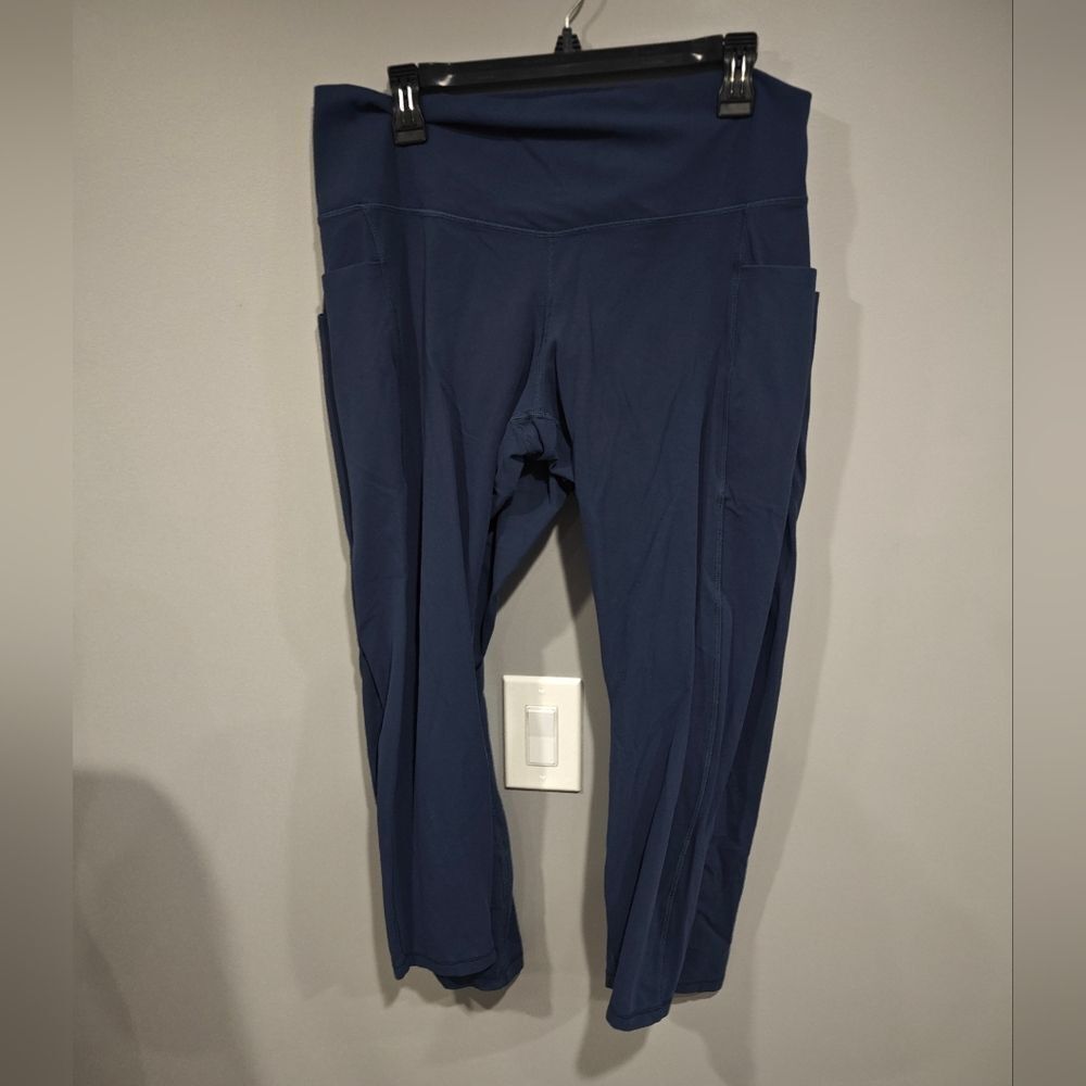🐢 Members Mark Everyday High-Rise Ankle Legging Size XXL Navy